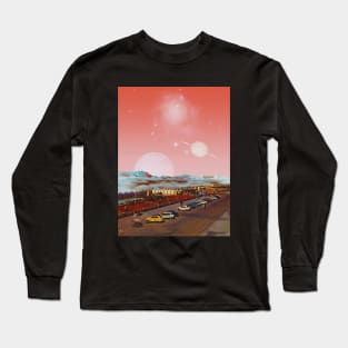 Space Fair - Space Aesthetic, Retro Futurism, Sci-Fi Long Sleeve T-Shirt